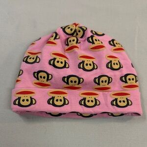 ⭐️ Pink Frank - NWOT - Monkey Print Baby Hat